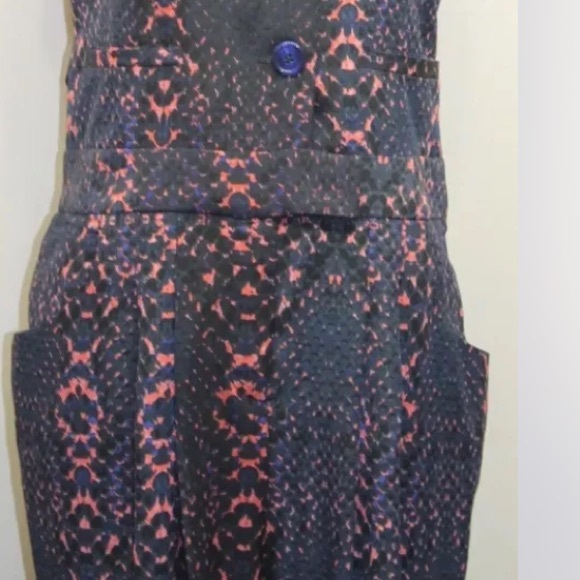 Charlie Jade Women Jumpsuit Medium Snake Print Black Blue Pink Sleeveless Pants - Picture 14 of 14